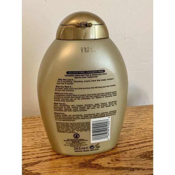 Organix Smoothing Shea Butter Conditioner 13oz OGX Discontinued Moisture Whipped - Picture 3 of 4